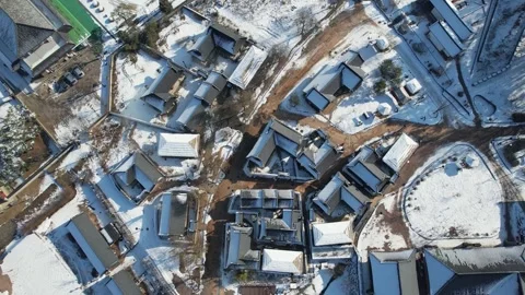 Temples in the winter mountain Video stock 303887243