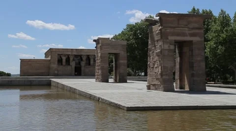 Templo de Debod (Temple of Debod) Stockbeeldmateriaal 42900565