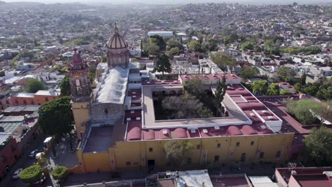 Templo de la Purísima Concepción and Ignacio Ramírez Cultural Center Stock Footage 254141157