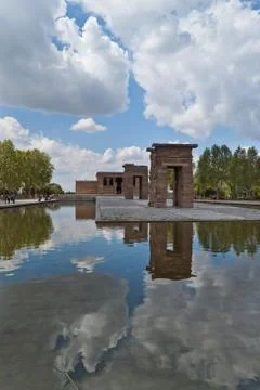 Templo debod 스톡 사진