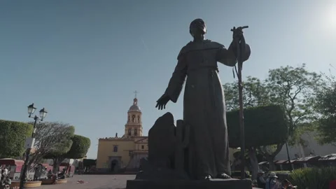 Templo y Exconvento de la Santa Cruz Historic Convent Church Queretaro, Mexico Stock Footage 256302116