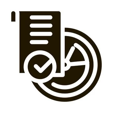 Temporary document icon Vector Glyph Illustration Stock Illustration