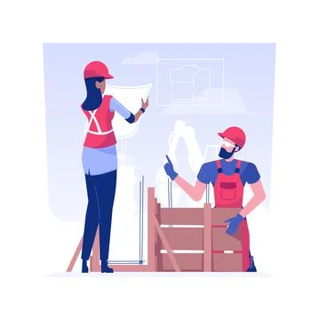 Temporary foundation isolated concept vector illustration. Ilustración de archivo