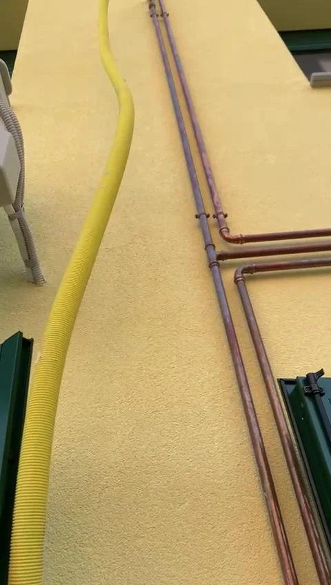 Temporary gas supply pipeline Video stock 330466313