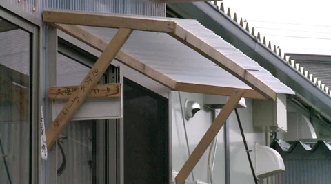 Temporary Housing in Japan Stock Footage 32087477