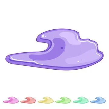 Temporary puddle cartoon vector graphic イラスト素材
