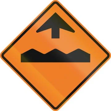Temporary Rough Road Ahead In Canada Illustrazione stock