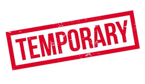 Temporary rubber stamp Stock Illustration