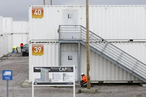 Temporary structures for the Calais 'Jungle' migrants are dismantled, France - 0 Stock Photos