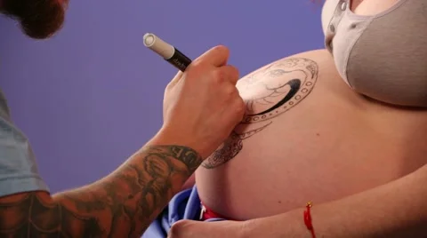 Temporary Tatoo Video stock 51842304