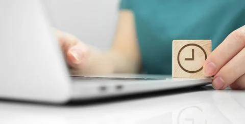 Temporary technical work, maintenance concept background. Computer repair, IT Stock Photos