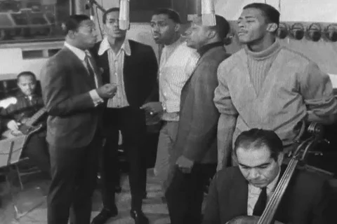 Temptation group performs and records big beat music genre - 1968 Video stock 116874526