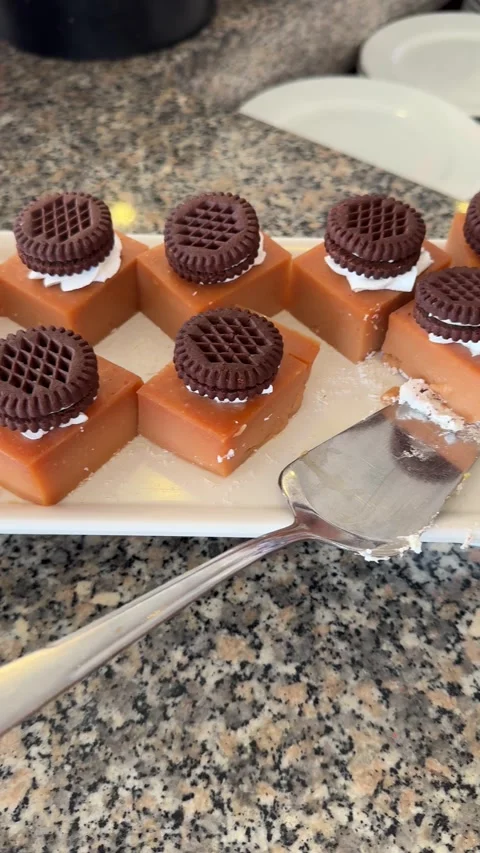 A tempting display of assorted desserts at a buffet restaurant or catering ev Video stock 301847013