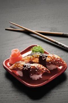 Tempting nigiri. Stock Photos