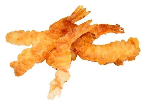 Tempura Battered Prawns Stock Photos