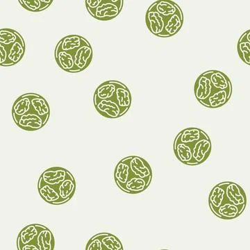Tempura fish glyph seamless pattern Stock Illustration