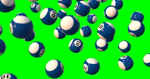 Ten billiard ball Stock Footage 104579915