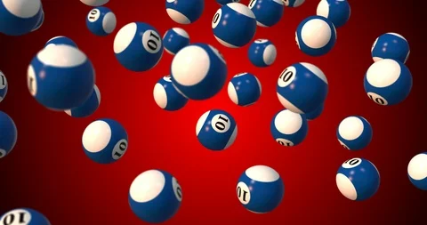 Ten billiard ball Stock Footage 104580427