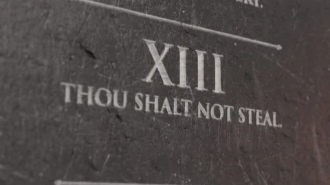 Ten commandmants pan Stock Footage 221307130
