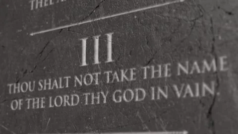 Ten commandmants pan Stock Footage 221307134