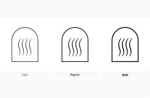 Ten commandments icon. Light, Regular And Bold style design isolated on whi.. Illustrazione stock