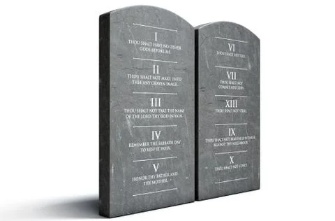 Ten Commandments Stock Illustration