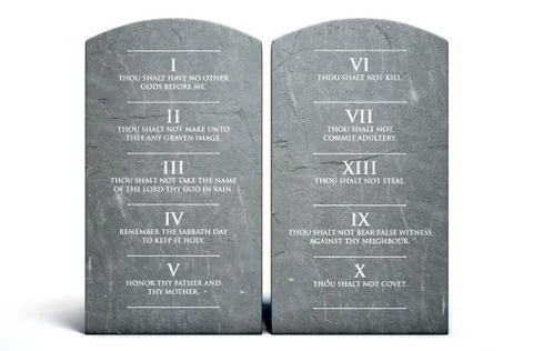 Ten Commandments Stock Illustration