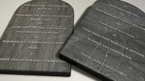 Ten commandments pan out Stock Footage 32965762