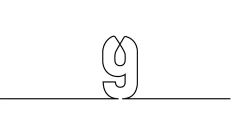Ten countdown animation continuous single one line art numbers video Video stock 313388581
