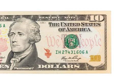 Ten dollars banknote Stock Photos