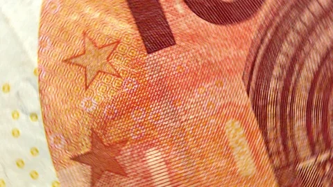 Ten Euro Banknote Rotating Stock Footage 82306987