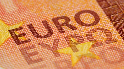 Ten euro bill rotated. 10 Euro banknote rotation. Low angle, 4K 422 10 bit Stock Footage 123729680