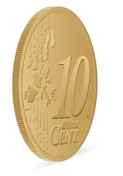 Ten euro cent Stock Illustration