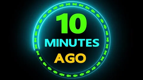 Ten minutes ago countdown timer Stockbeeldmateriaal 330758532