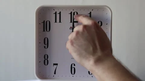 Ten more minutes. Set the clock back ten minutes Stock Footage 139940258