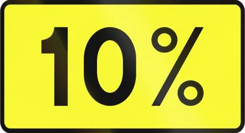 Ten Percent Gradient In Poland Stock Illustration