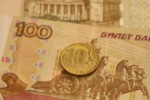 Ten rubles Stock Photos