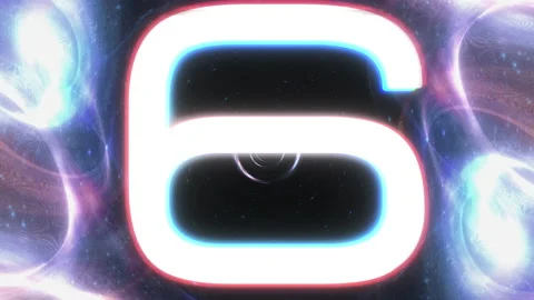 Ten Second Coundown Timer with Galaxy tunnel background. Stock Footage 160201360