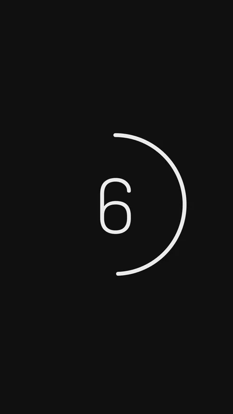 Ten second Countdown simple minimalist animated, 10 second countdown Stock Footage 297161155