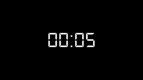 Ten Second Countdown Timer Icon Animation for Quick Events and Time Tracking. Stockbeeldmateriaal 297951647