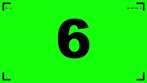 Ten Second Digital Countdown Timer With Glitch Distortion Effect Stock Footage 345180721