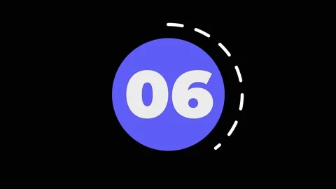 Ten second timer animation. Digital timer countdown. Stock Footage 166793699