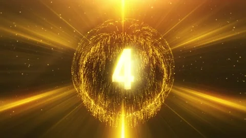 Ten seconds countdown to 2026 Happy new year golden text Video stock 318603574