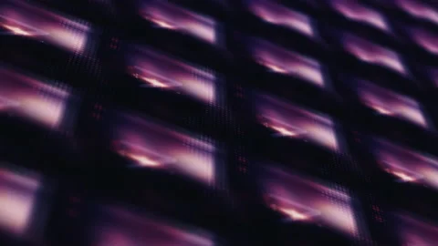 Ten Seconds Countdown LED Stage Panel Spark Burst Stock Footage 154463510