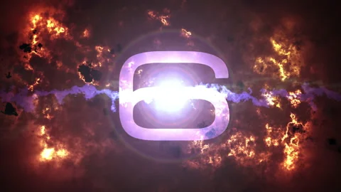 Ten seconds countdown optical flare sun dramatic cloud Stock Footage 153375650