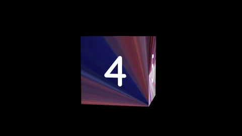 Ten seconds Countdown from ten to zero number with Alpha Channel Stock Footage 130266977