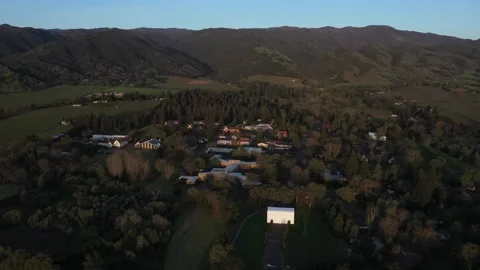 Ten Thousand Buddhas Monastery founded by Hsuan Hua Monastery Talmage California Stock Footage 142774779