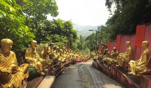 Ten Thousand Buddhas Monastery Stock Photos