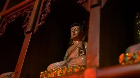 Ten Thousand Buddhas Temple in Ho Chi Minh City Stock Footage 273722261
