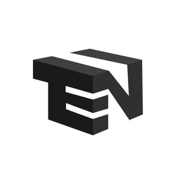 Ten vector logo template in black. 10 logo symbol. Vector illustration EPS10 Stock Illustration